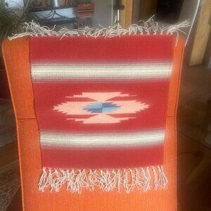 Chimayo Medium Orange Geometric Weaving